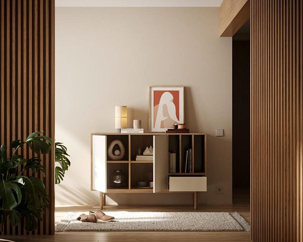 Комод с двумя дверками и ящиком Alice арт ALC02 - Вид 2