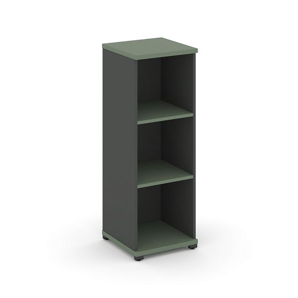 Concept Стеллаж 1 узкая секция, 3 ниши CN.STU.E-310 Кобо/Антрацит/Металл Антрацит 420*420*1186 - Вид 1