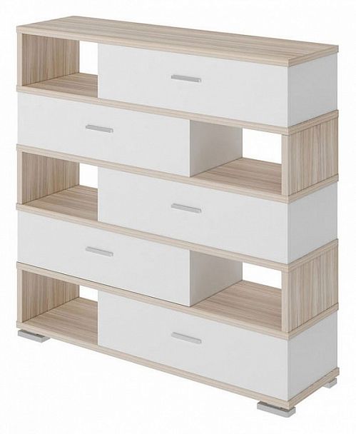 Тумба комбинированная Домино СБ-40 Карамель/Белый - Вид 1