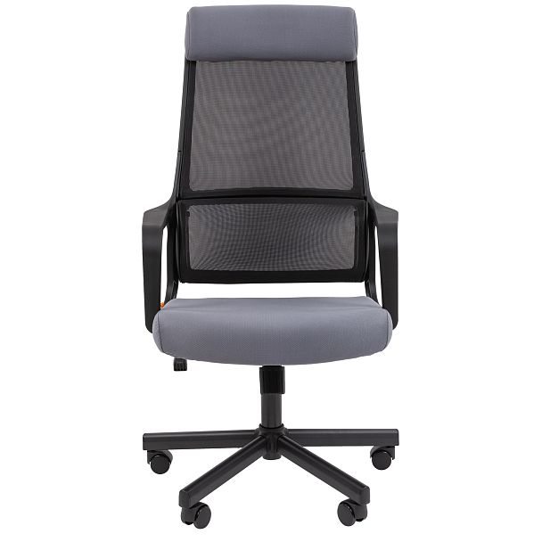 Кресло CHAIRMAN 590, ткань/сетка, черный/серый - Вид 3