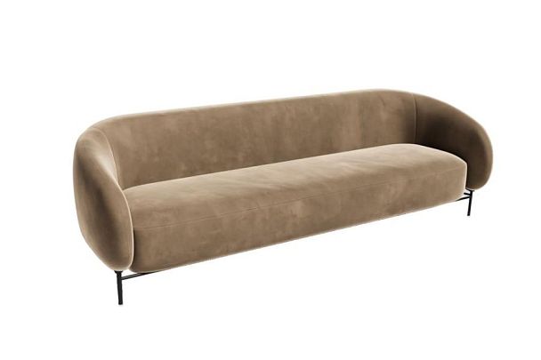 Belt Диван трёхместный BLT-3 Ness 006/Металл Черный 2210*850*730 - Вид 1