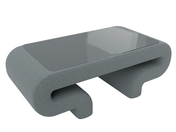 Стол Волна Рогожка серый - Вид 5