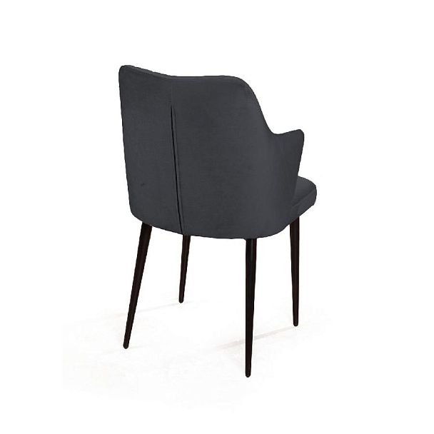 Стул с подлокотниками Hunt ромб, бархат 03 / чёрный конус - Вид 6