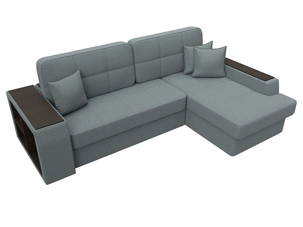 Диван угловой Брюссель правый угол Рогожка серый - Вид 5