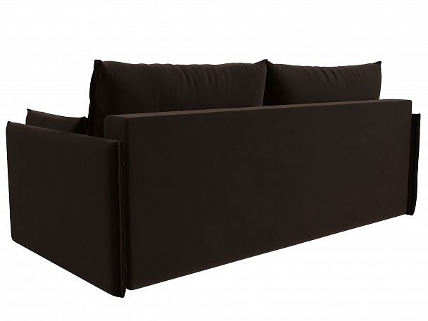 Диван угловой Сайгон (полностью микровельвет коричневый) - Вид 6