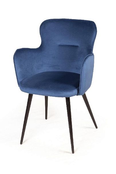 Стул с подлокотниками King, бархат синий 29 - Вид 8
