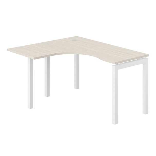 Стол эргономичный С-ТНА7 "Тандем-А"  ПК-ТНА-СТЭ140Х120Л/АЖ-В2-876 дуб альпийский - Вид 1