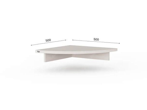 ЛАЙТ / LIGHT RLG059 Полка под монитор 50x50x10 Дуб Молочный - Вид 3