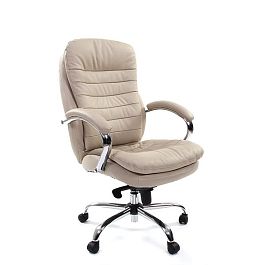 Кресло CH 795 натуральная кожа / белая - Фото предпросмотра