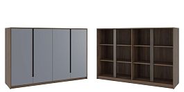 Шкаф средний Artwood 176,2x45x114,2 орех дижон - Фото предпросмотра