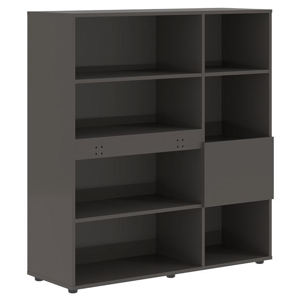 Стеллаж EHC 1245 Мокко 1250х430х1355 EDIS - Вид 1