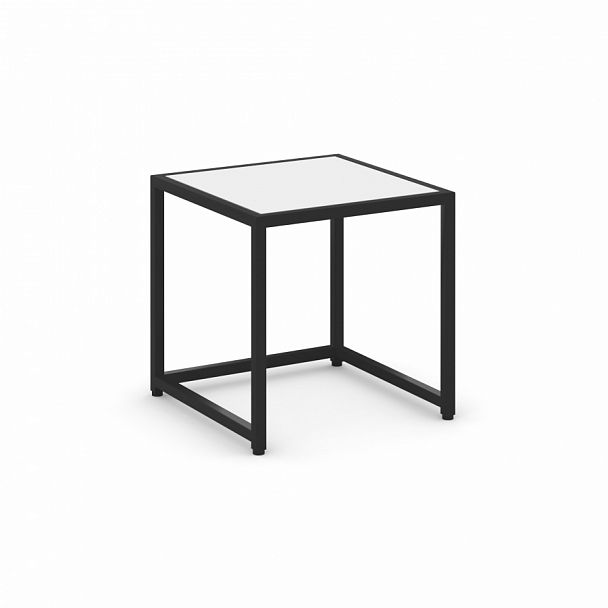 Стол журнальный "Loft" VR.L-SJK-40 Белый Бриллиант/Черный - Вид 1