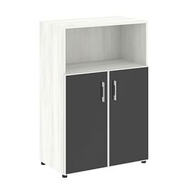 Yalta Шкаф LT.ST-2.2 R black Снежная патина/Стекло black 800*450*1195 - Фото предпросмотра