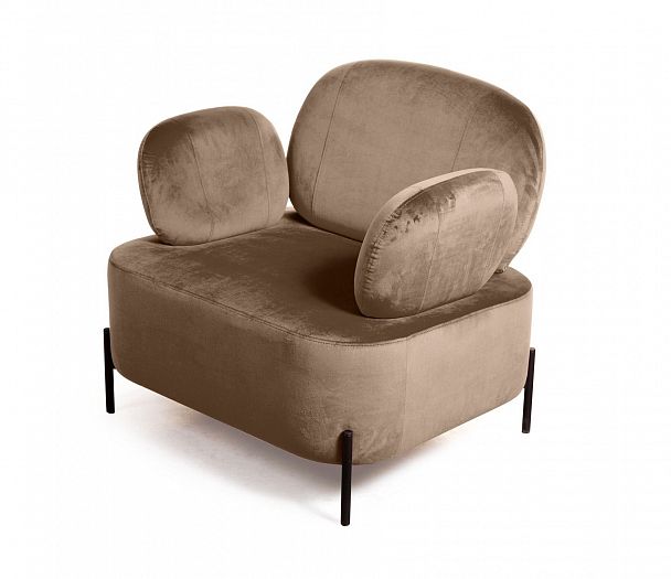 Кресло Dandy, бархат бежевый 5 - Вид 5