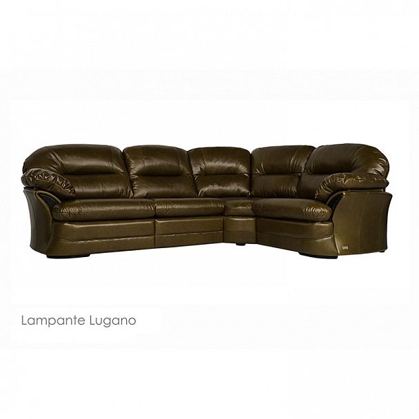 Угловой диван "Брюссель" в коже - Вид 2