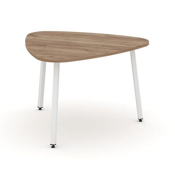 Стайл Проджект Стол переговорный SN-4.SPRG-71.3 Дуб Табак/Металл Белый 1200*1200*750 - Вид 1