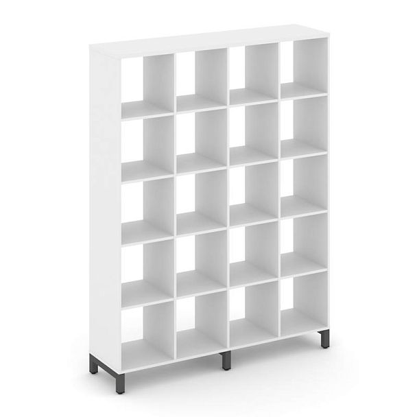 Стайл Проджект Каркас стеллажа 5 яр. SN.KS-540 Белый/Металл Антрацит 1488*400*1982 - Вид 1