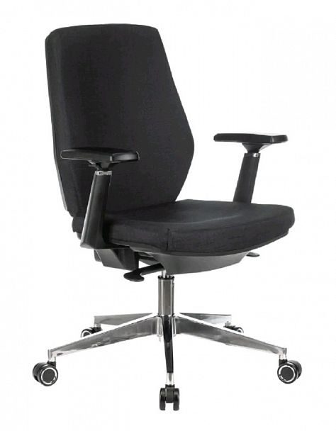 Кресло Бюрократ CH-545SL/1D черный 38-418 крестовина металл хром "Компьютерные кресла" ТО-002159002584 черный - Вид 1
