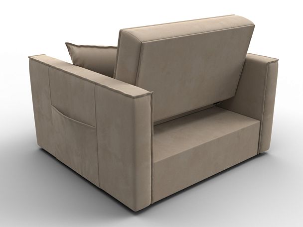 Кресло-кровать Лига-104 (80) Велюр бежевый - Вид 5