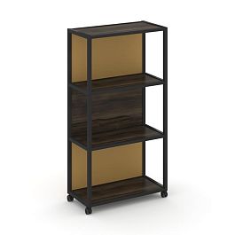 Shelf Mobile Стеллаж 4 уровня 1 секция VR.LT-STK-404.08 Дуб Мали/Металл Черный/W-31 800*400*1523 - Фото предпросмотра