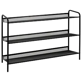 Полка для обуви "Женева-33", 865х270х600 мм, 3 полки, металл, чёрная, ПДО Ж33 Ч - Фото предпросмотра
