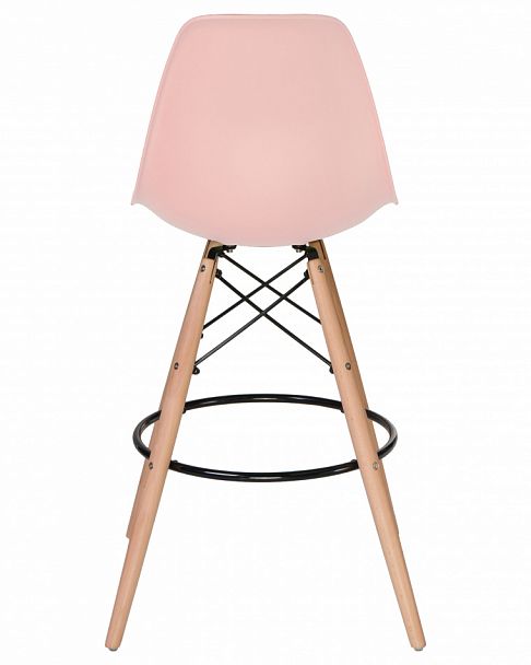 Стул барный DOBRIN DSW BAR (ножки светлый бук, цвет сиденья светло-розовый (PK-02)) - Вид 2