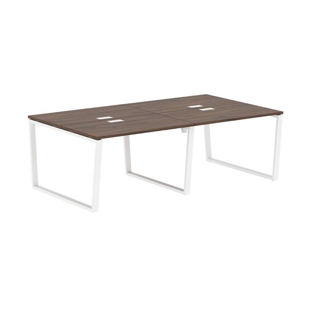 Стол 4-х местный EVWST 2313 Дуб Денвер тёмный/Белый 2326х1346х750 EDIS - Вид 1