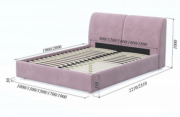 Кровать двуспальная Бекка - Вид 7