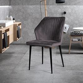 Стул Berg, бархат серый 27 - Фото предпросмотра