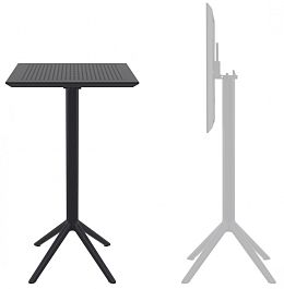 Стол пластиковый барный складной Siesta Contract Sky Folding Bar Table 60 - Фото предпросмотра