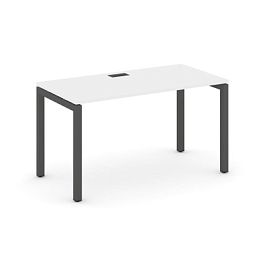 Стайл Проджект Стол письменный SN-5P.SP-011 Белый/Металл Антрацит 980*700*750 - Фото предпросмотра