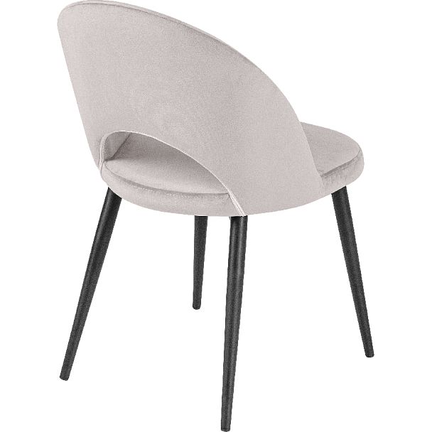 Комплект кухонных стульев Рэди светло-серый велюр/черный, 2 шт. - Вид 4