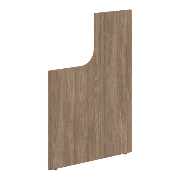 Onix Стойка (боковина) завершающая высокая с вырезом левая O.R-SVV (L) Дуб аризона 25*766*1187 - Вид 1