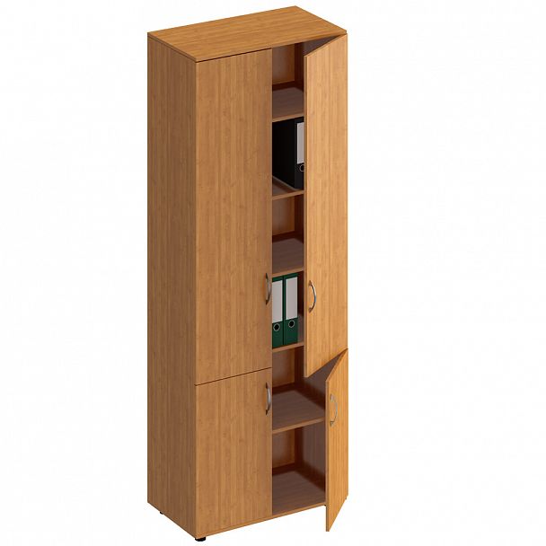 Шкаф для документов закрытый 4- дверный "Формула" ФР 373-1 вяз светлый - Вид 1