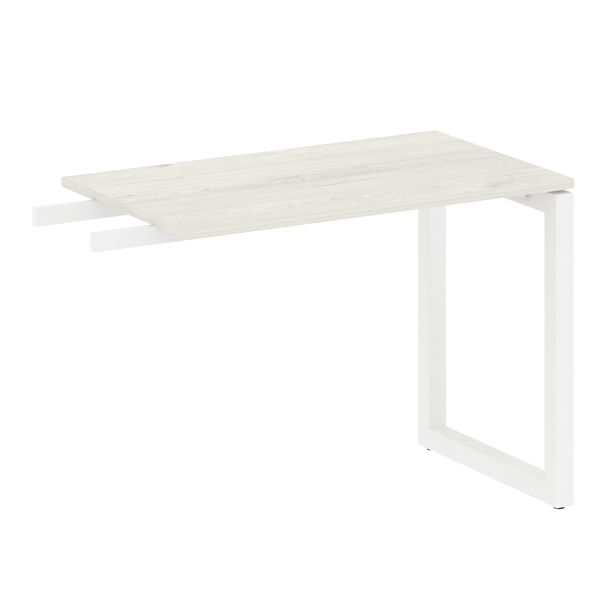 Metal System Quattro Приставной элемент на О-образном м/к 50БО.ПР-3 Дуб наварра/Белый металл 1000*600*750 - Вид 1