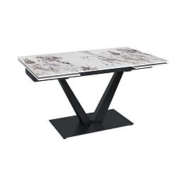 Стол раскладной Malibu (140+40+40), керамика глянцевая Patagoniya - Фото предпросмотра