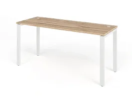 TANDEM RTD066-MK-160-V Стол прямой на металлокаркасе ун-й 1600х600х750 Вотан/Белый - Фото предпросмотра