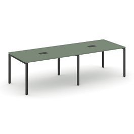 Concept Стол переговорный (2 столешницы) CN.PRG-023 Кобо/Металл Антрацит 2760*980*750 - Фото предпросмотра