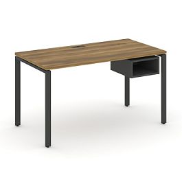 Concept Стол рабочий с подвесной тумбой с 1 открытой нишей CN.SP-104 Сандал Янтарный/Антрацит/Металл Антрацит 1580*720*750 - Фото предпросмотра