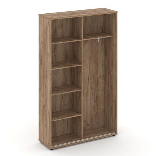 Стайл Проджект Шкаф-купе комбинир. SN.SHK.E-002 Дуб Табак/Черный Ручки 1200*400*1982 - Вид 2