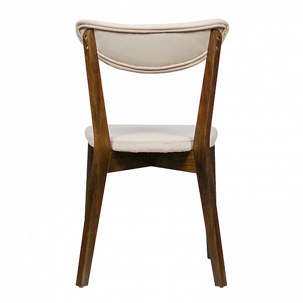 Стул Ruby, велюр Velutto-04 (светло-бежевый), старинный орех - Вид 5