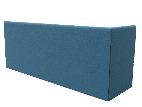 Диван кухонный Бриз с углом слева Рогожка голубой - Вид 6