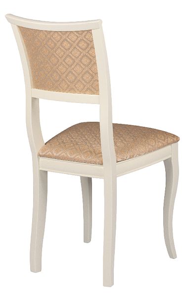 Обеденная группа стол Анфея 110(150)х75х76 Слоновая кость и 2 стула Камир Слоновая кость/Бежевый жаккард - Вид 9