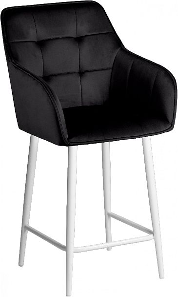 Комплект полубарных поворотных кресел Мони К, черный H75/белый, 3 шт. - Вид 4