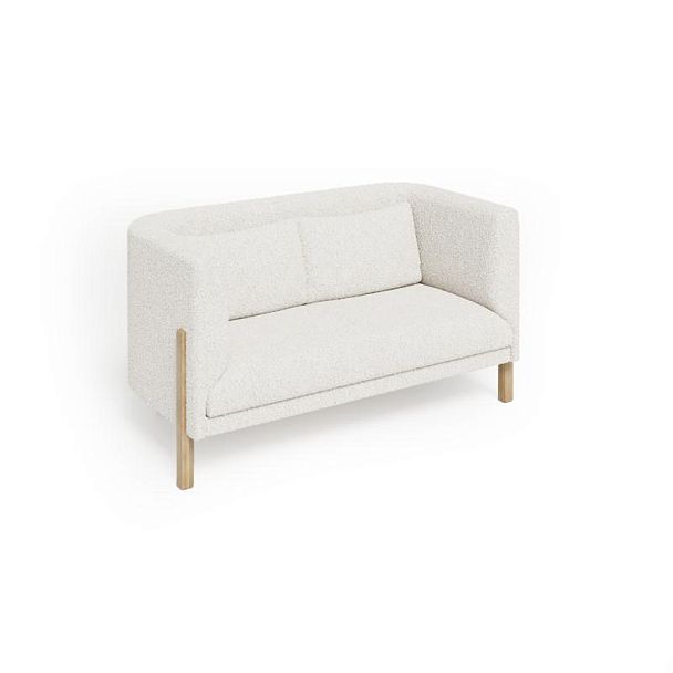 Бенто Диван двухместный BNT-02 Merino 002/Массив Дуба 1560*820*850 - Вид 1