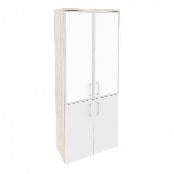 Шкаф "Onix" O.ST-1.2R white/black денвер светлый/белый - Вид 2