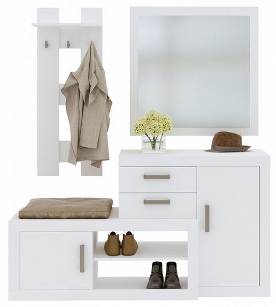 Стенка для прихожей Toivo ТОЙ-ПР 14 Белый - Вид 1