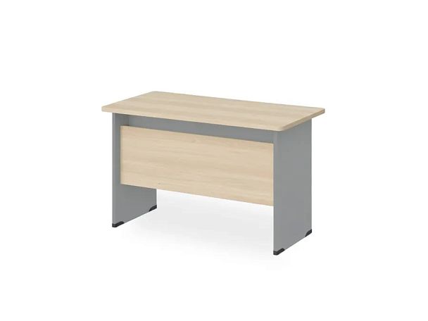БЕРЛИН / BERLIN Стол прямой с вогнутой столешницей 850 мм 1000х850х740 Акация/Серый - Вид 1