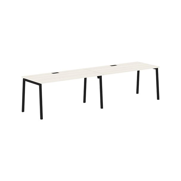Стол 2-х местный ELWST 3180 Ясень Траун/Черный 3126х800х750 EDIS - Вид 1