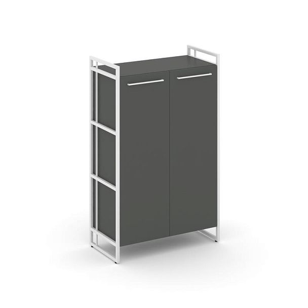 Rift Шкаф 3 ниши широкий RF.SS-31 Антрацит/Металл Белый 798*396*1286 - Вид 1